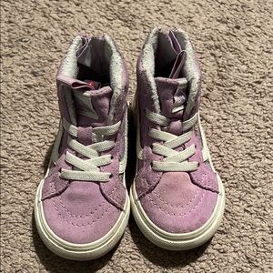Vans Kids High-Top Sneakers in Lavender